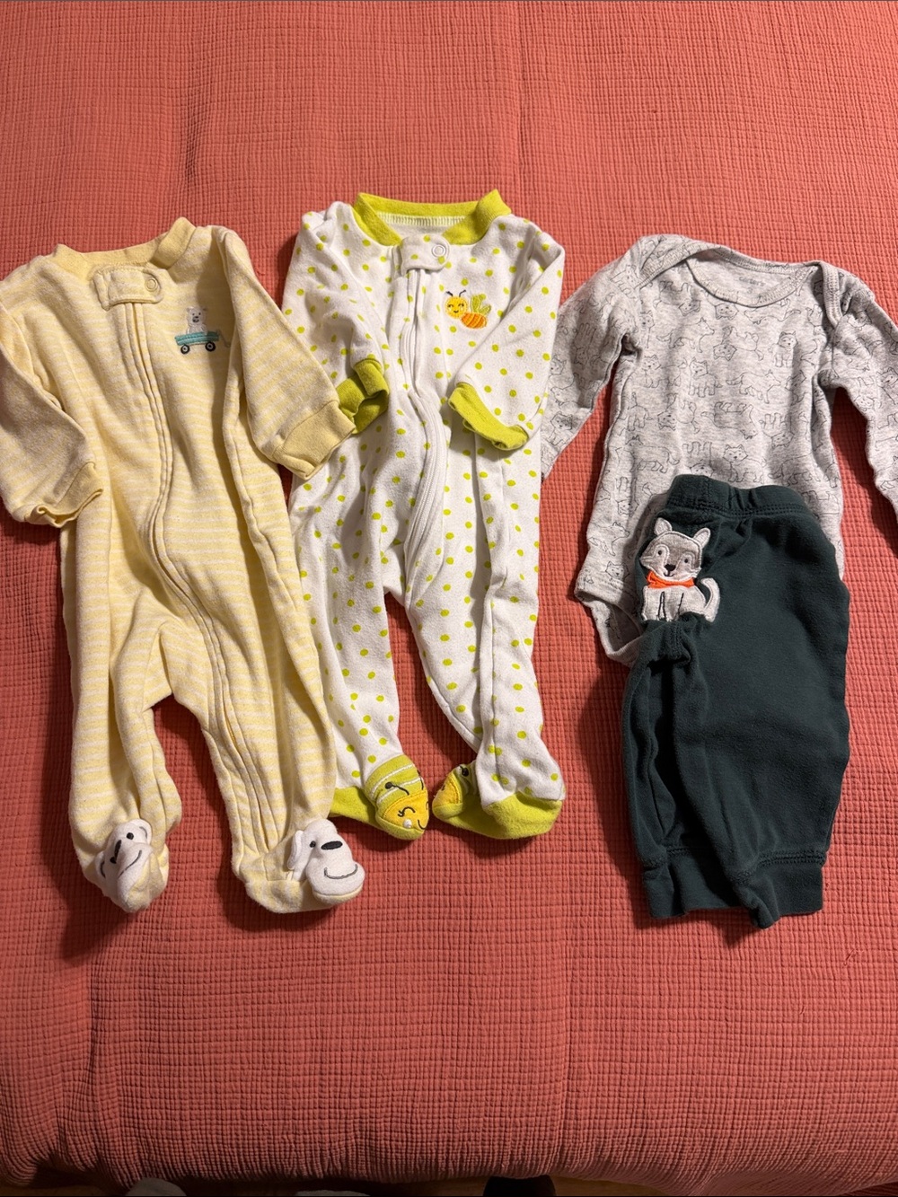 Carter's Footed One-Pieces and outfit